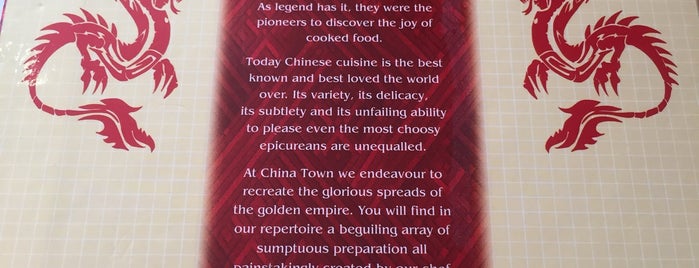 China Town is one of 10 favorite restaurants.