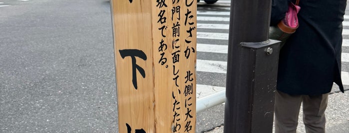 木下坂 is one of 街.