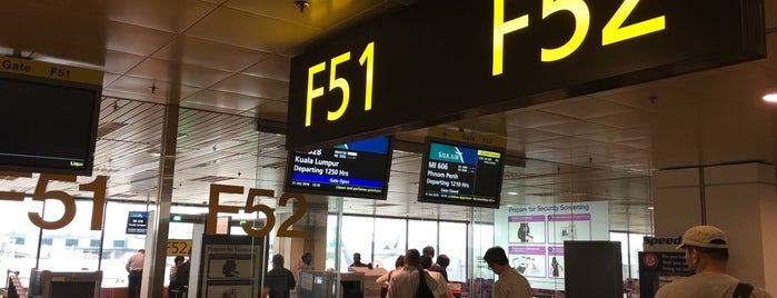 Gate F52 is one of SIN Airport Gates.
