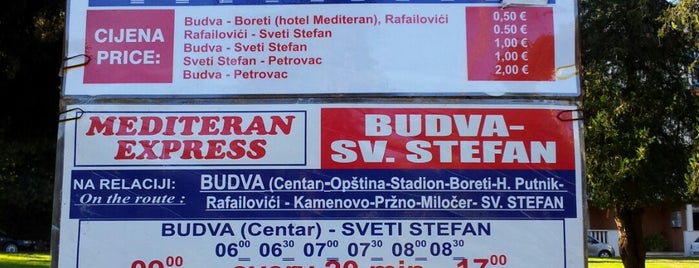 Bus stations of Montenegro