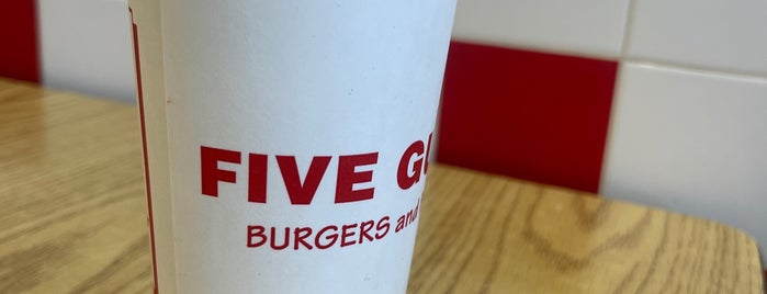 Five Guys is one of Created Venues that became Official.