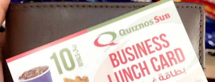 Quiznos is one of fast food done ✅.