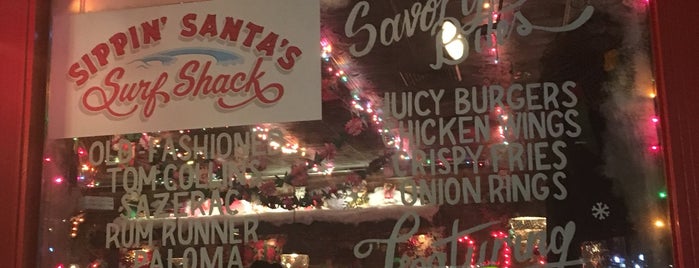Sippin' Santa's Surf Shack is one of Christmas in NYC.