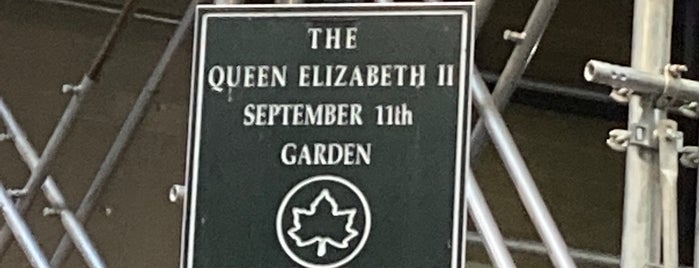 The Queen Elizabeth II September 11th Garden is one of FiDi.
