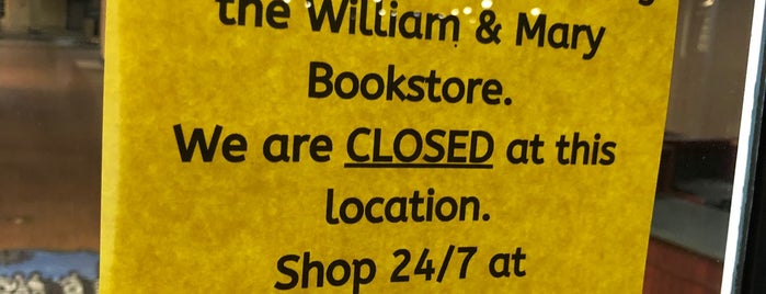 William & Mary Bookstore is one of H@rdTimes2018.