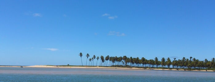 Praia Barra De Jacuipe is one of Tempat yang Disukai cris.