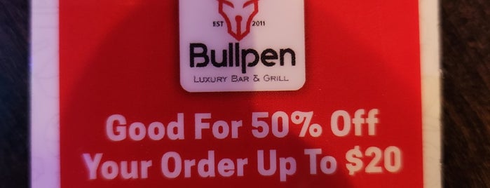 BullPen Luxury Bar & Grill is one of GlutenFree219 Restaurants.