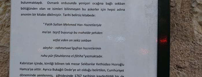 Onsekiz Sekbanlar Kabristanı is one of Avrupa | Spiritüel Merkezler.