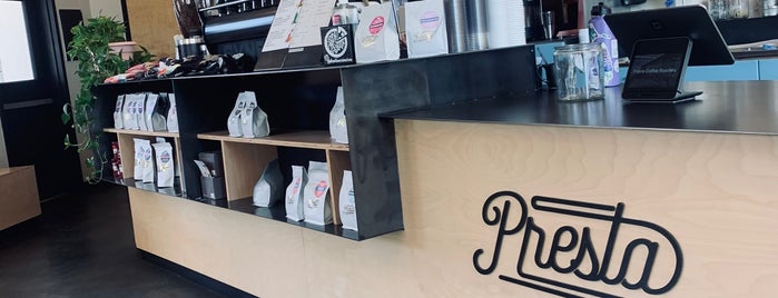Presta Coffee Roasters is one of Tuscon.