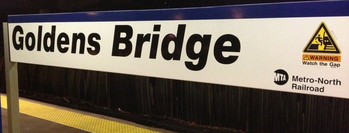 Metro North - Goldens Bridge Train Station is one of Tempat yang Disukai Eric.