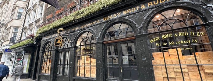 Berry Bros & Rudd is one of Covent Garden..