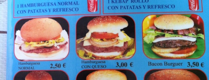 Burger dados bar is one of Benidorm.