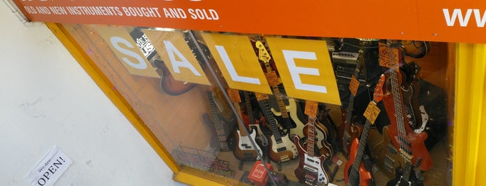 The Bass Cellar is one of Central London Music Shops.