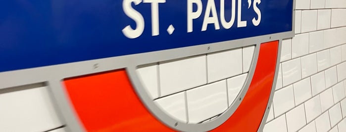 St. Paul's London Underground Station is one of London, England, UK 2017.