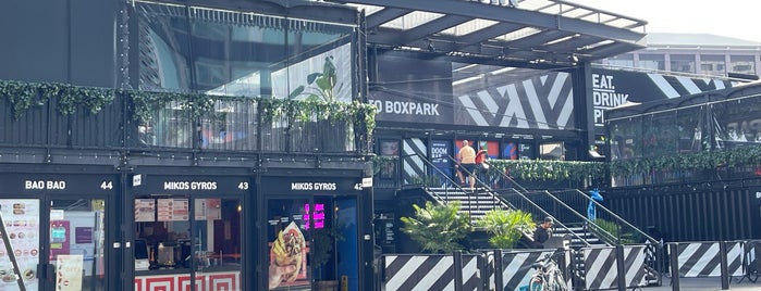 BOXPARK Croydon is one of London street food gathering and food courts.
