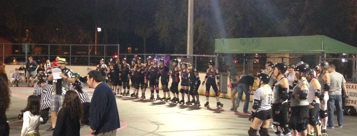 Miami' Vice City Rollers "Roll Cage" Roller Derby rink is one of Fly me to the moon.