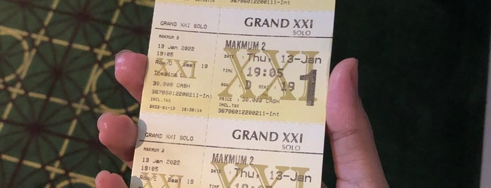Grand 21 is one of Cinema 21 in Indonesia.