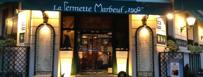 La Fermette Marbeuf is one of Paris.