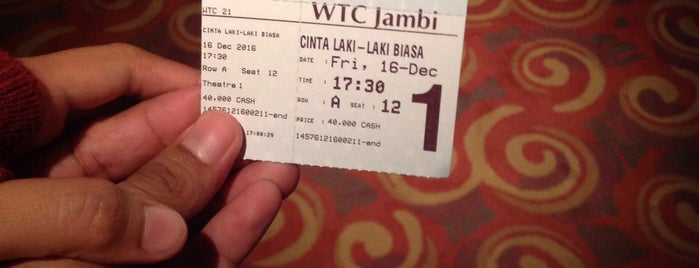 WTC Jambi 21 is one of Cinema 21 in Indonesia.