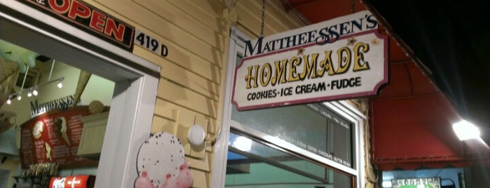 Mattheessen’s 4th of July Ice Cream Parlor is one of Me and Andrew.