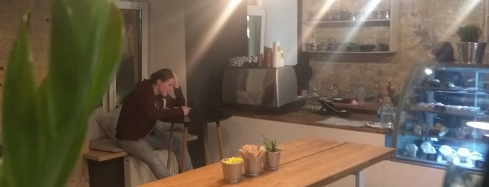 BUCK Coffee Roasters is one of Kyiv work cafes.