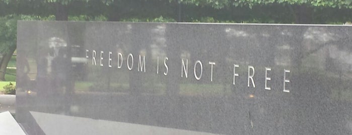 Korean War Veterans Memorial is one of DC sites to see.