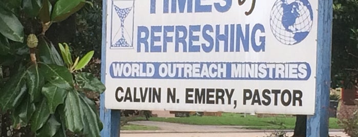 Times of Refreshing World Outreach Ministries is one of Ayana'nın Beğendiği Mekanlar.