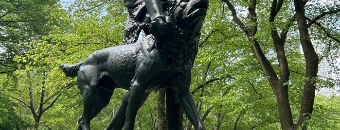 The Indian Hunter is one of Central Park.