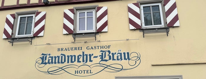 Landwehr-Bräu Brauereigasthof & Hotel is one of Rothenburg.