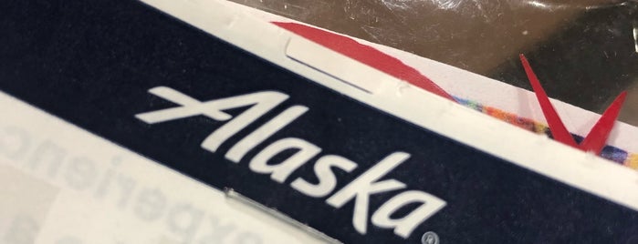 Alaska Airlines Ticket Counter is one of Jennifer’s Liked Places.