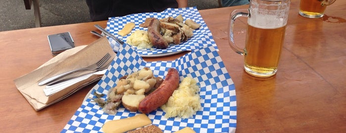 Schweinhaus Biergarten is one of Bellingham Eats.
