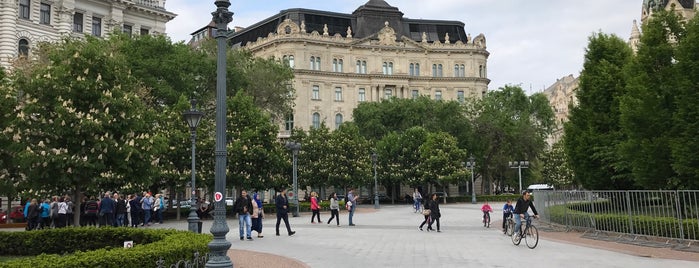 Szabadság tér is one of Budapest.