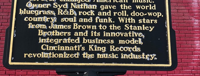 Original Site of King Records is one of Cincinnati Bucket List.
