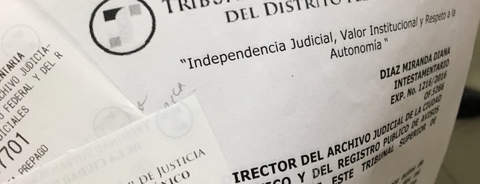 Archivo Judicial del Tribunal Superior de Justicia del Distrito Federal is one of Patricia 님이 좋아한 장소.
