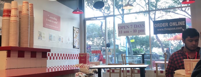 Five Guys is one of Close to work.