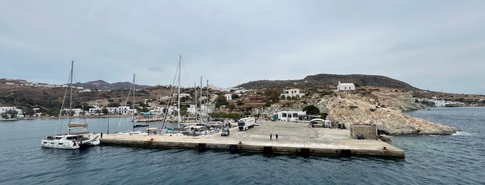 Psathi Port is one of Kimolos Island Cyclades, Greece.