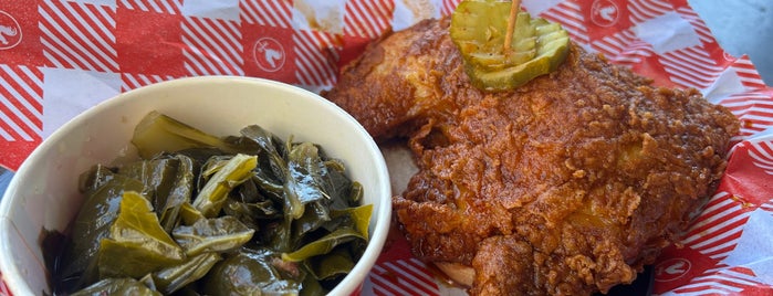 Hattie B’s Hot Chicken is one of Places to try in Nashville.