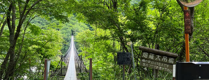 畑薙大吊橋 is one of 静岡県の吊橋.