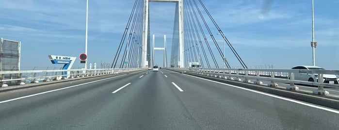 Yokohama Bay Bridge is one of Locais curtidos por ぎゅ↪︎ん 🐾🦁.