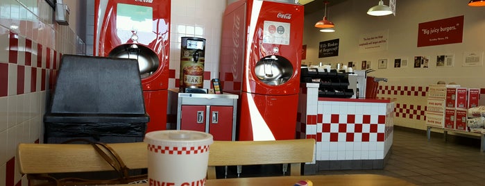 Five Guys is one of Kitty's Favorite Places to Eat.