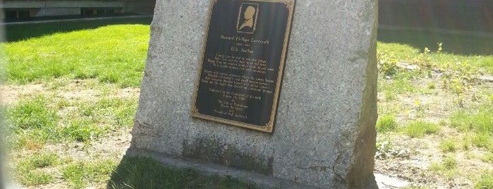 H.P. Lovecraft Memorial Plaque is one of Landmarks?.