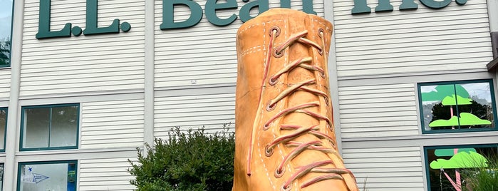 Giant Boot at L.L. Bean is one of Southern Maine Favorites.
