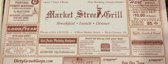 Market Street Grill is one of Philly's Great Brunch Spots.