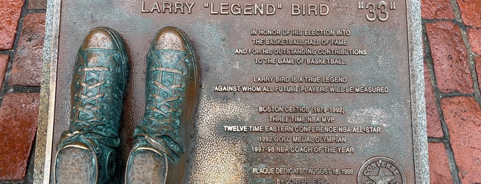 Larry "Legend" Bird's Converse is one of Boston.