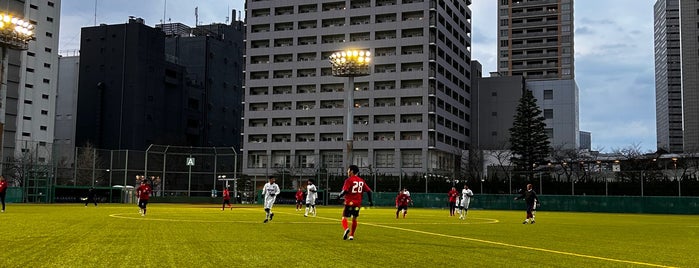 天王洲公園サッカー場 is one of サッカー練習場・競技場（関東・有料試合不可能）.