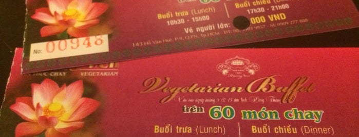 Huong Sen Vegetarian Restaurant is one of online.