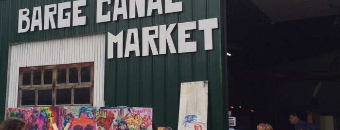 Barge Canal Market is one of places to go.