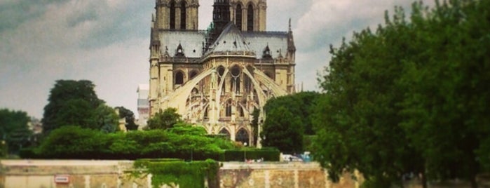 Cathedral of Notre-Dame de Paris is one of Paris, France.