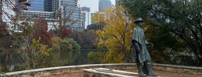Stevie Ray Vaughan Statue is one of Austin TX.