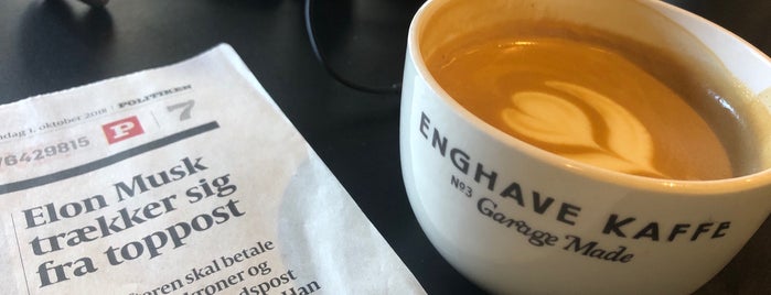 Enghave Kaffe is one of Best Coffee Bars in Copenhagen.